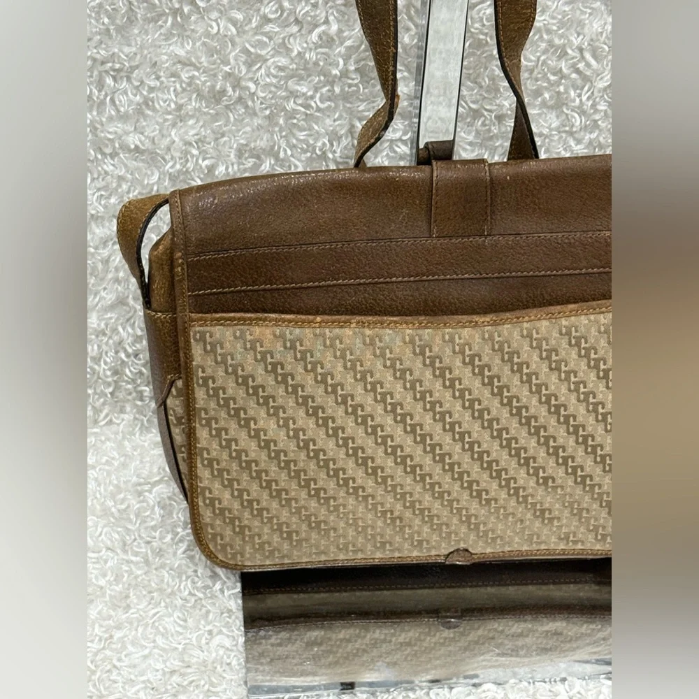 GUCCI Vintage Shoulder Crossbody Bag Canvas Brown - Picture 7 of 16
